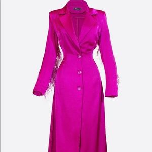 Hanifa Vibrant Pink Long Coat